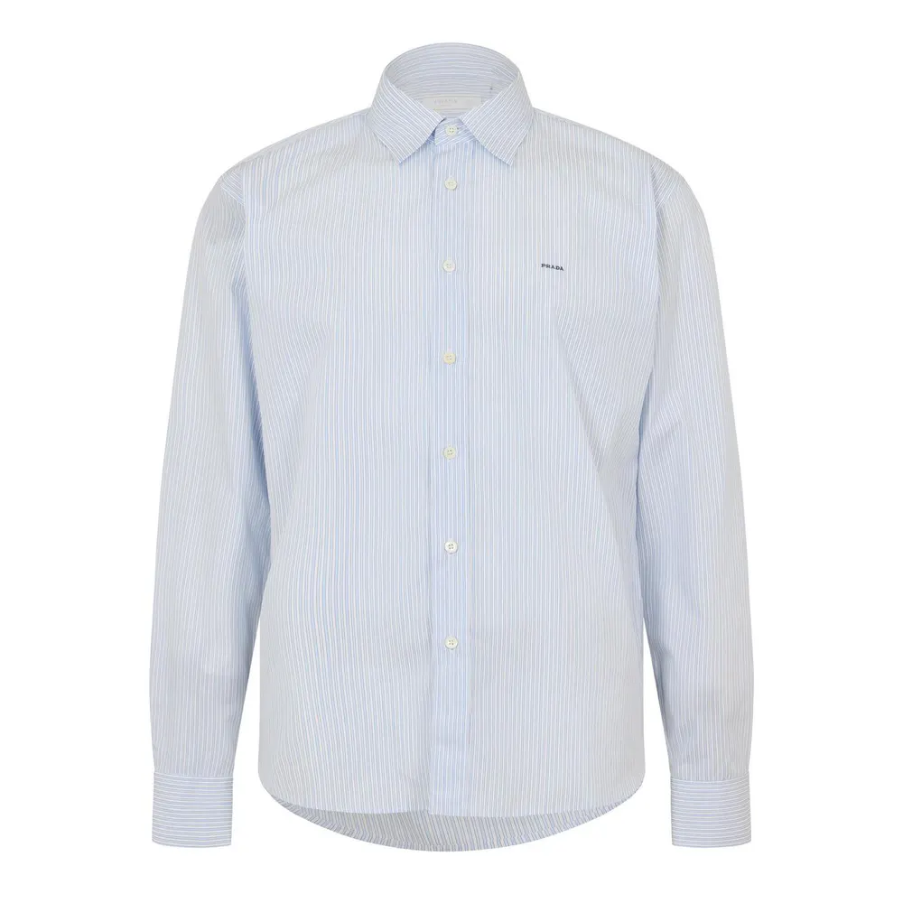 Prada Men's Long Sleeve Patterned Shirt