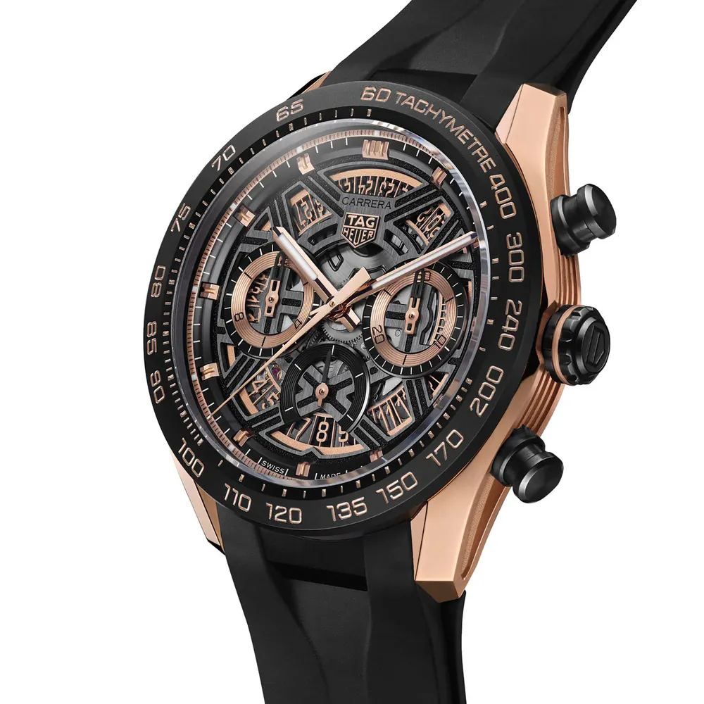 TAG Heuer Carrera Chronograph Extreme Sport 44mm Mens Watch Gold detail 2