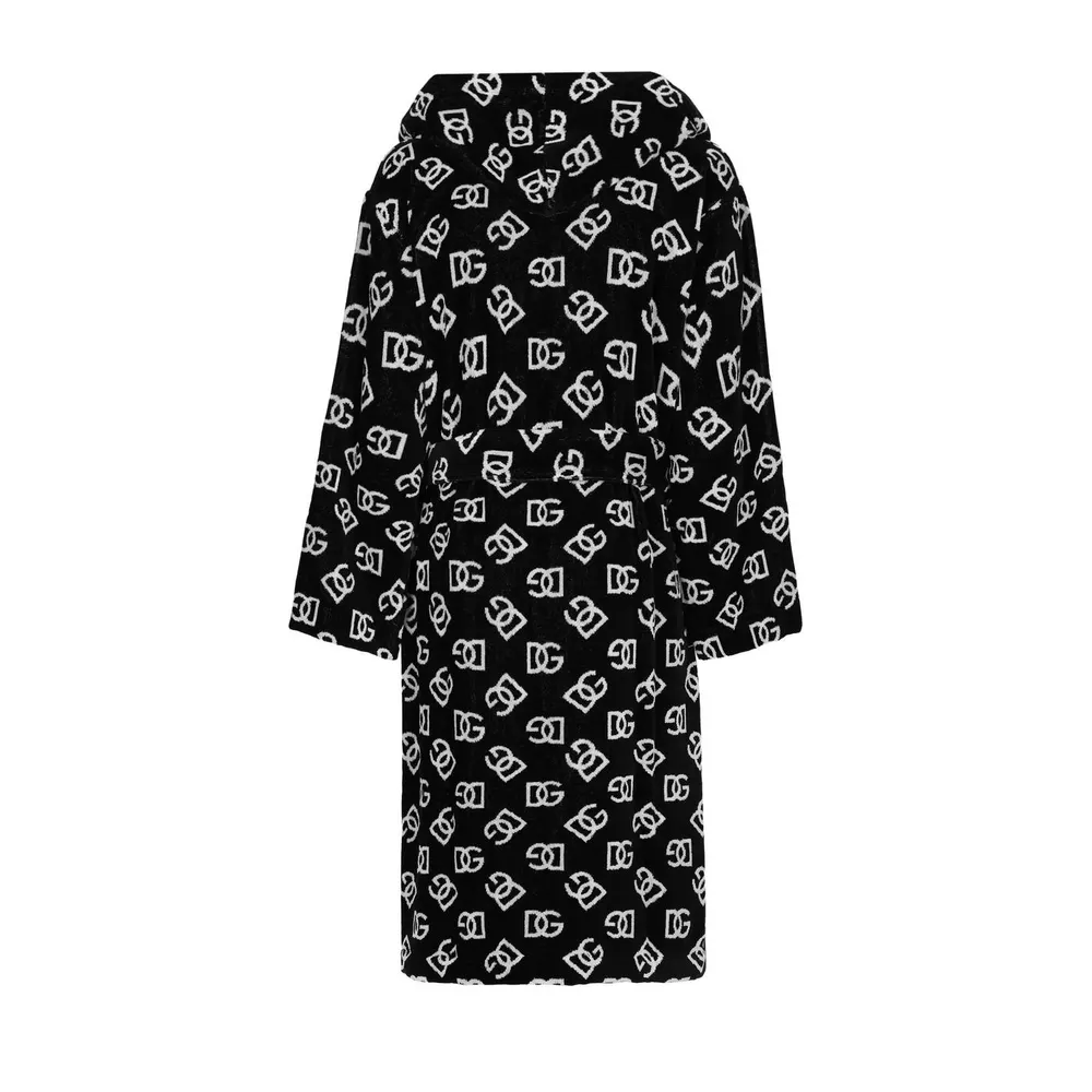 Dolce and Gabbana Casa Dolce&Gabbana Bath Robe in Cotton Terry Jacquard detail 2