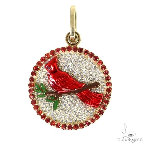 RINA - For Him CUSTOM Custom Made Sapphire Diamond Photo Pendant 67770 in Rose Gold – Pendant