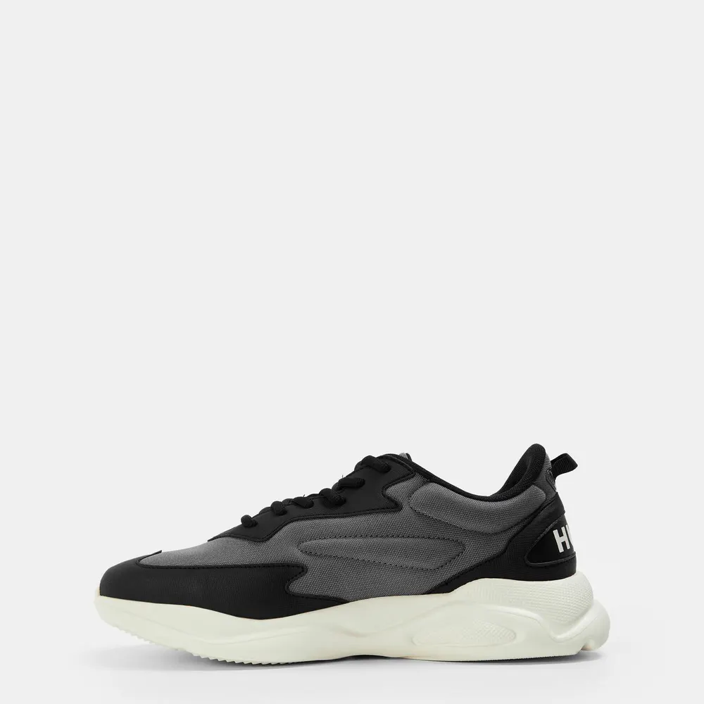 Hugo Men's Leon Runners in Grey 010, additional product view 2