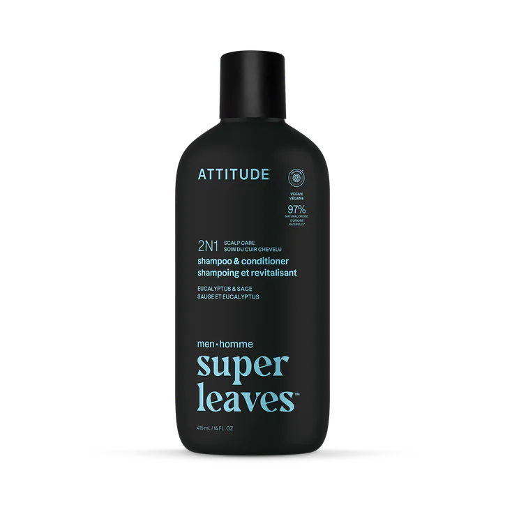 Attitude Men's 2 in 1 Scalp Care Shampoo & Conditioner Eucalyptus & Sage