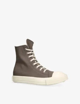DRKSHDW Contrat-Toe Canvas High-Top Trainers - EUR 45 / 11 UK MEN in TAUPE, additional product view 3