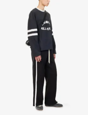 NAHMIAS Thermal Stripe Cotton-Jersey Jogging Bottoms detail 2
