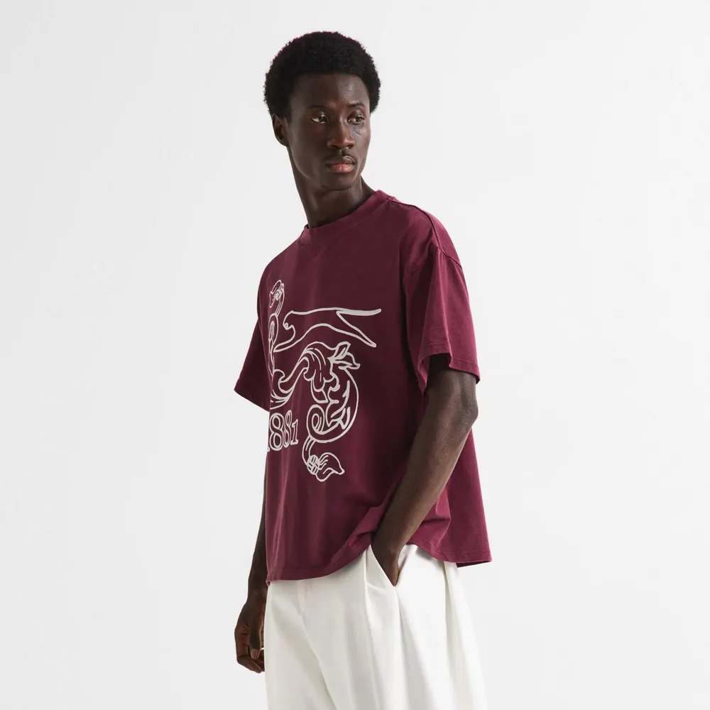 Slazenger Off-Court Off-Court Men’s Albert Tee in Burgundy, additional product view 3