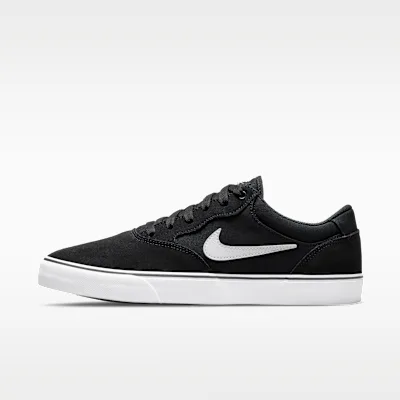 Nike SB Chron 2 Skate Shoe - Black/Black/White