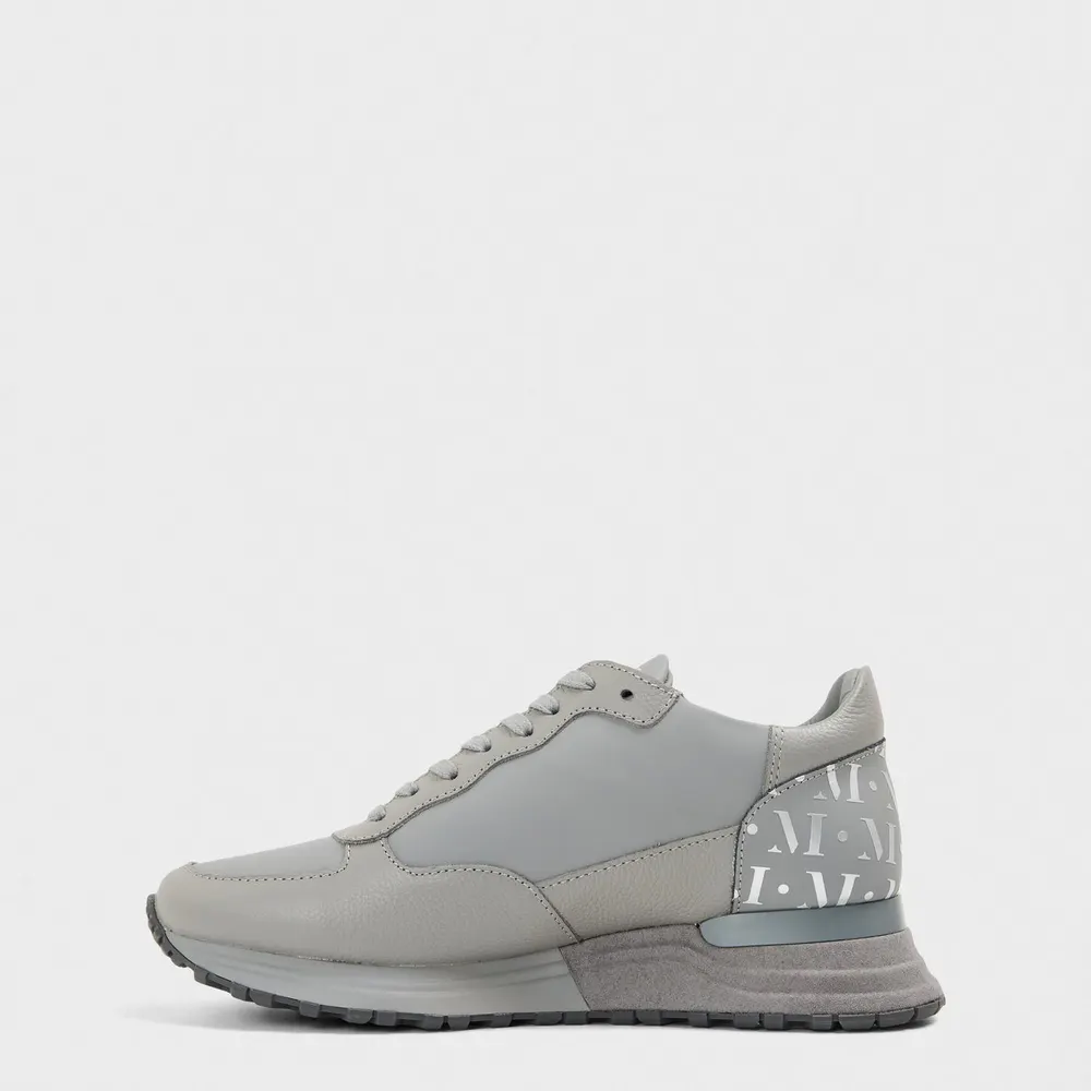 Mallet Men's Popham Low-Top Trainers in Tumb Grey Silv, additional product view 2