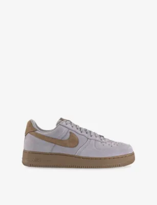 For Him Air Force 1 '07 Suede Trainers - EUR 41 / 7 UK MEN in SILVER LILAC TAUPE Q – Mens | Trainers | Lace up trainers