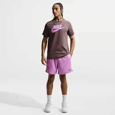 Nike Club Men's Woven Flow Shorts - Light Magenta/Midnight Navy