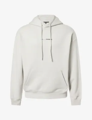 THE COUTURE CLUB Luxury In Motion Logo-Print Cotton Hoody