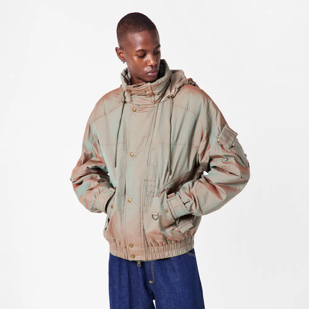 Vivienne Westwood Men's Nevada Insulated Short Puffer Jacket in Sage Green, additional product view 3