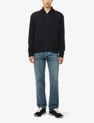 THE ROW Buffalo Zip-Up Wool-Blend Jumper detail 2