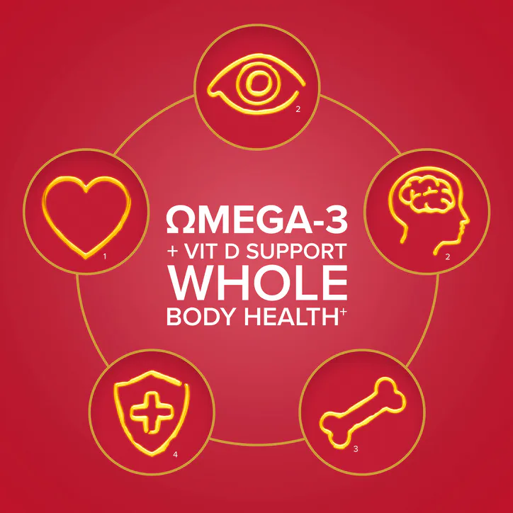 Seven Seas Omega-3 Fish Oil Max Strength With Vitamin D 30 Capsules, additional product view 2
