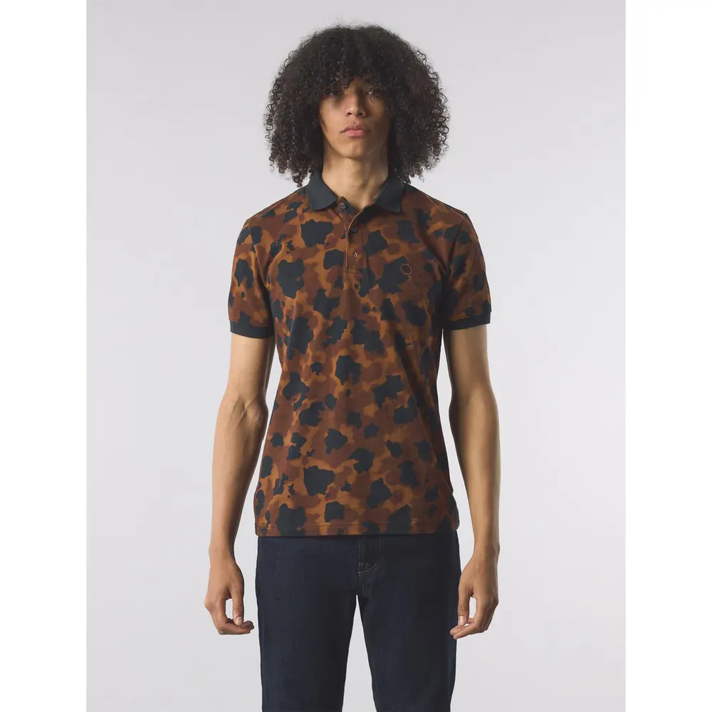 Pretty Green Men's Brindle Short-Sleeve Polo Shirt detail 2