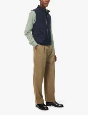 PAUL SMITH Straight-Leg Pleated Woven Trousers detail 2