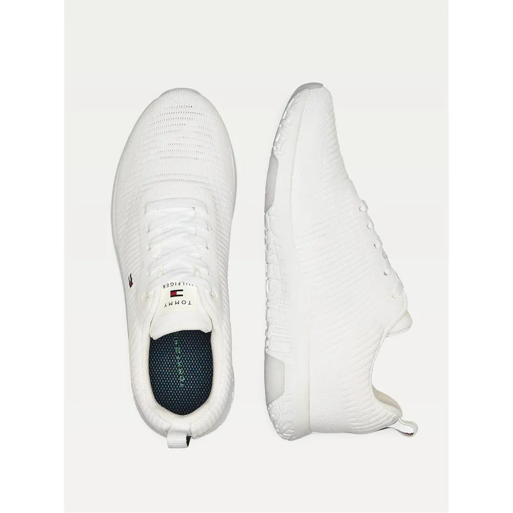 Tommy Hilfiger Tevo Run Trainers in White YBR – Footwear