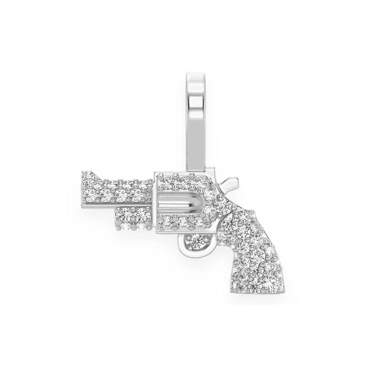 For Him Revolver Diamond Pendant in White Gold / Natural Diamond – Pendant