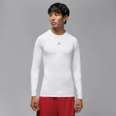 Jordan Sport Men's Dri-FIT Long-Sleeve Base Layer Top - White/Black