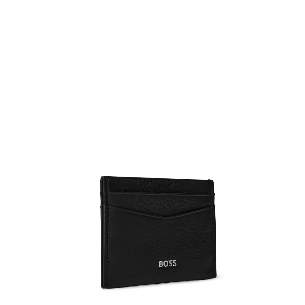 Boss Men's Crosstown Premium Leather Card Holder detail 2