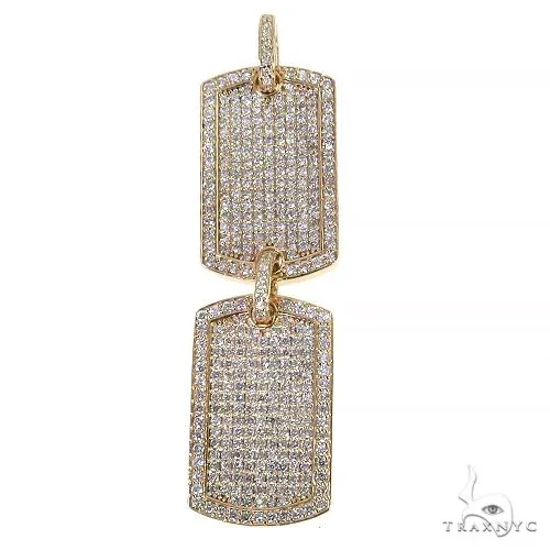 RINA - For Him CUSTOM Double Dog Tag Diamond Pendant 68255 in Rose Gold – Pendant
