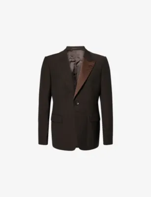 WALES BONNER Alto Single-Breasted Wool Blazer