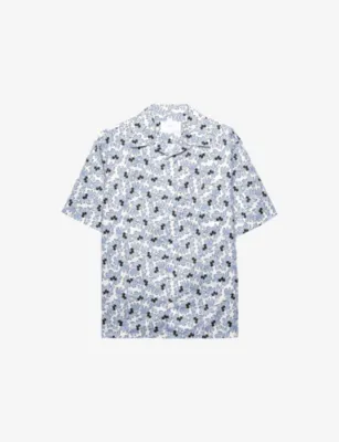 PRADA Printed Cotton-Blend Bowling Shirt