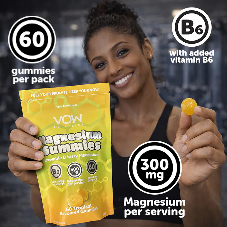 Vow Nutrition Magnesium Gummies Tropical 60 Gummies detail 3