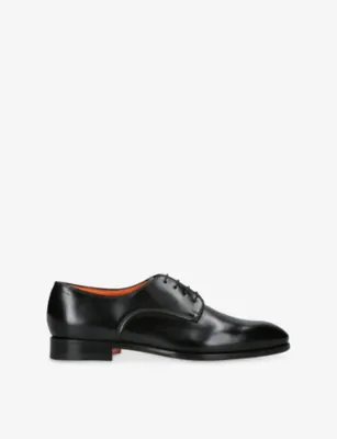 SANTONI Adrian Leather Monk Shoes - EUR 43 / 9 UK MEN in BLACK – Mens | Loafers