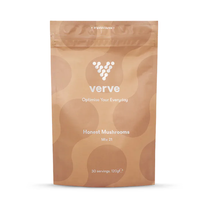 Verve Lion's Mane, Reishi, Cordyceps Superblend - 12,400mg Mushrooms - Chocolate Flavoured - 30 Servings