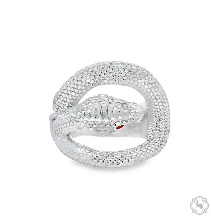 MARYAM - For Him SILVER For Him .925 Silver Snake Ring 70470 in 6.5 – Ring
