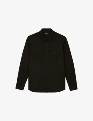 THE KOOPLES Chest-Pocket Long-Sleeved Stretch-Woven Shirt