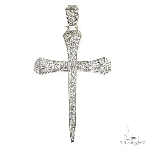RINA - For Him FACTORY Medium Diamond Nail Cross 68772 in Rose Gold – Pendant