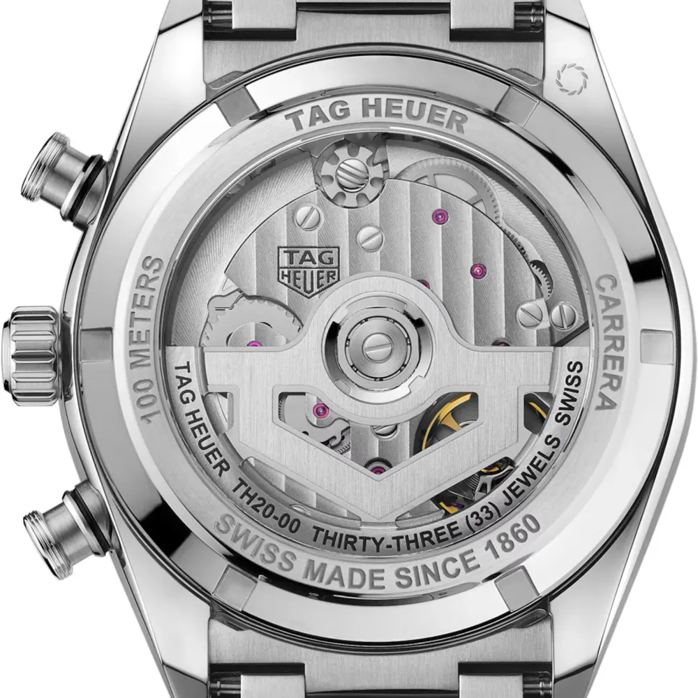 TAG Heuer Carrera Chronograph Sport Automatic 42mm Mens Watch Silver detail 3