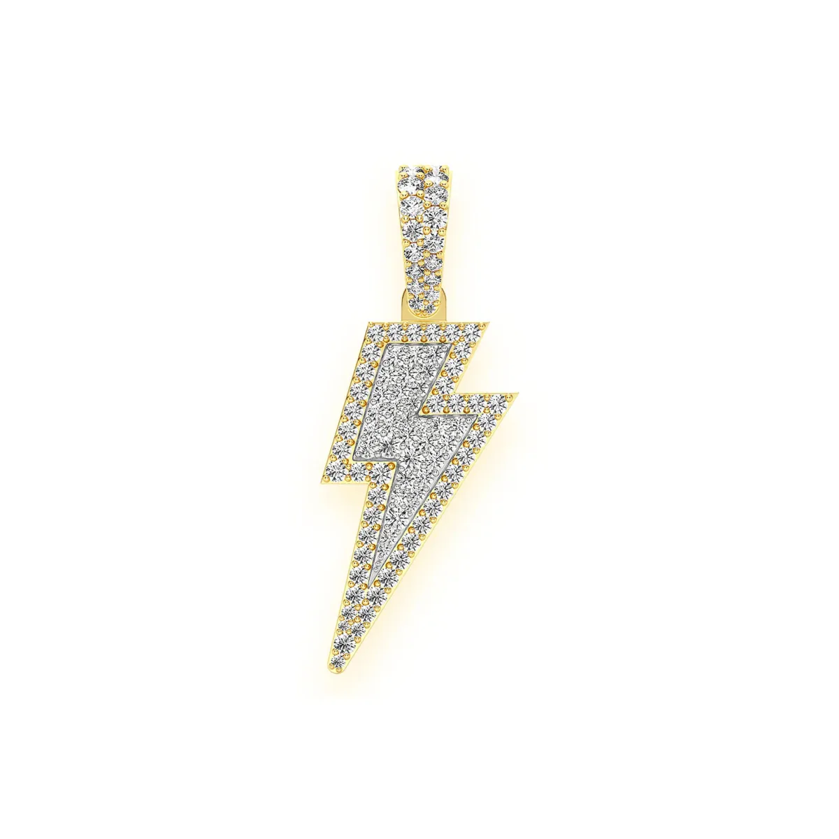 For Him Super Lightning Pendant in 1.25ctw / Yellow Gold / Natural Diamond – Pendant