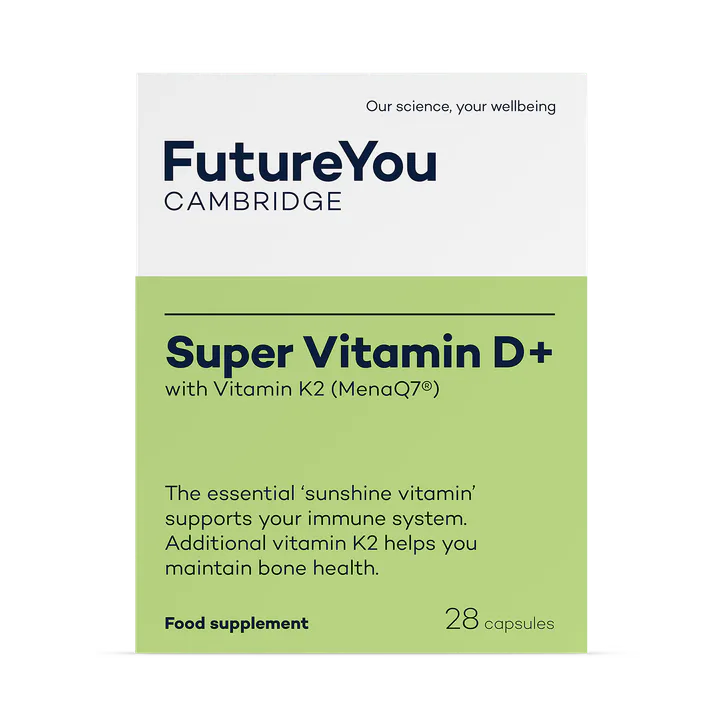 FutureYou Cambridge Super Vitamin D+ K2 28 Capsules