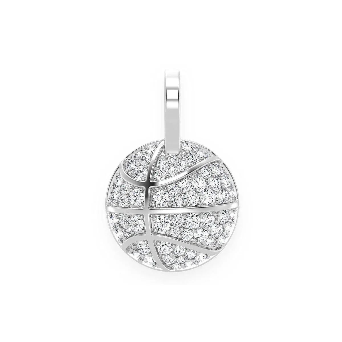 For Him Basketball Diamond Pendant in 0.40ctw / Rose Gold / Natural Diamond – Pendant