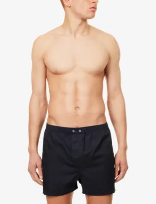 DEREK ROSE Paris Classic-Fit Cotton Boxer Shorts detail 2