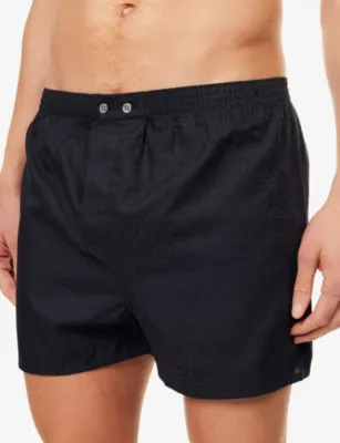 DEREK ROSE Paris Classic-Fit Cotton Boxer Shorts detail 3