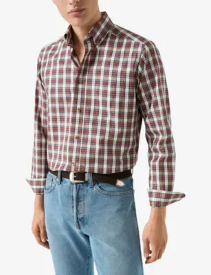ETON Checked Casual-Fit Cotton-Twill Shirt - XXXXL detail 2