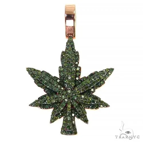 RINA - For Him FACTORY Mini Weed Pendant 68225 in Rose Gold – Pendant