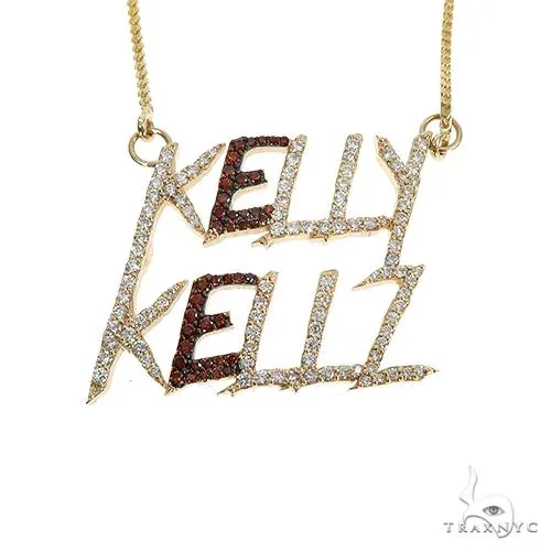 RINA - For Him CUSTOM Custom Made Kelly Kelly Diamond Pendant 67571 in Rose Gold / 18 Inches – Pendant Set