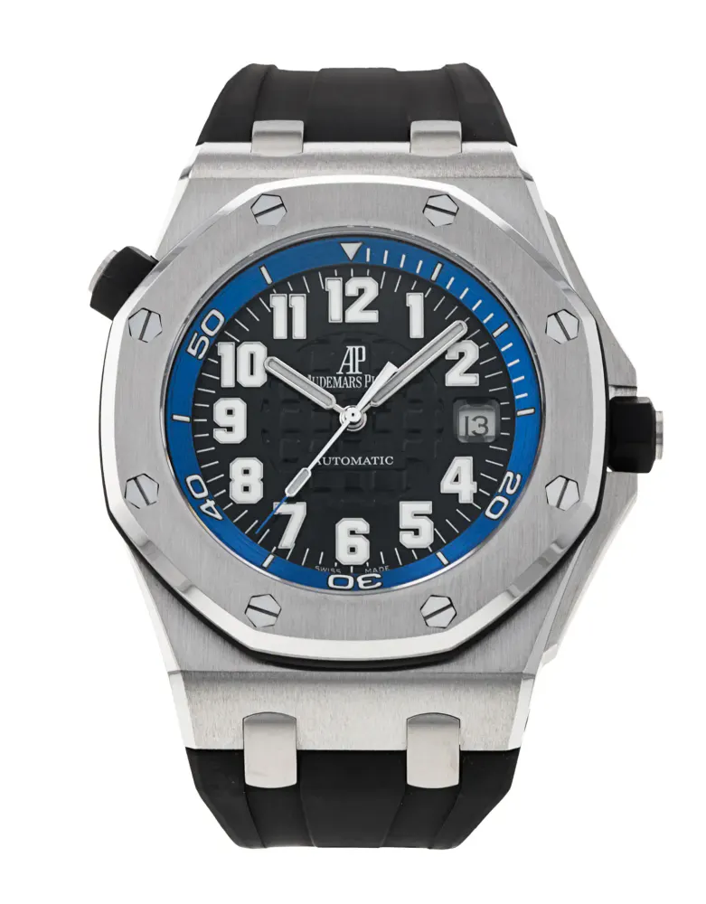 Audemars Piguet Royal Oak Offshore 15701ST.OO.D002CA.02 — 2008 — Excellent in Black Arabic – Pre-owned watches