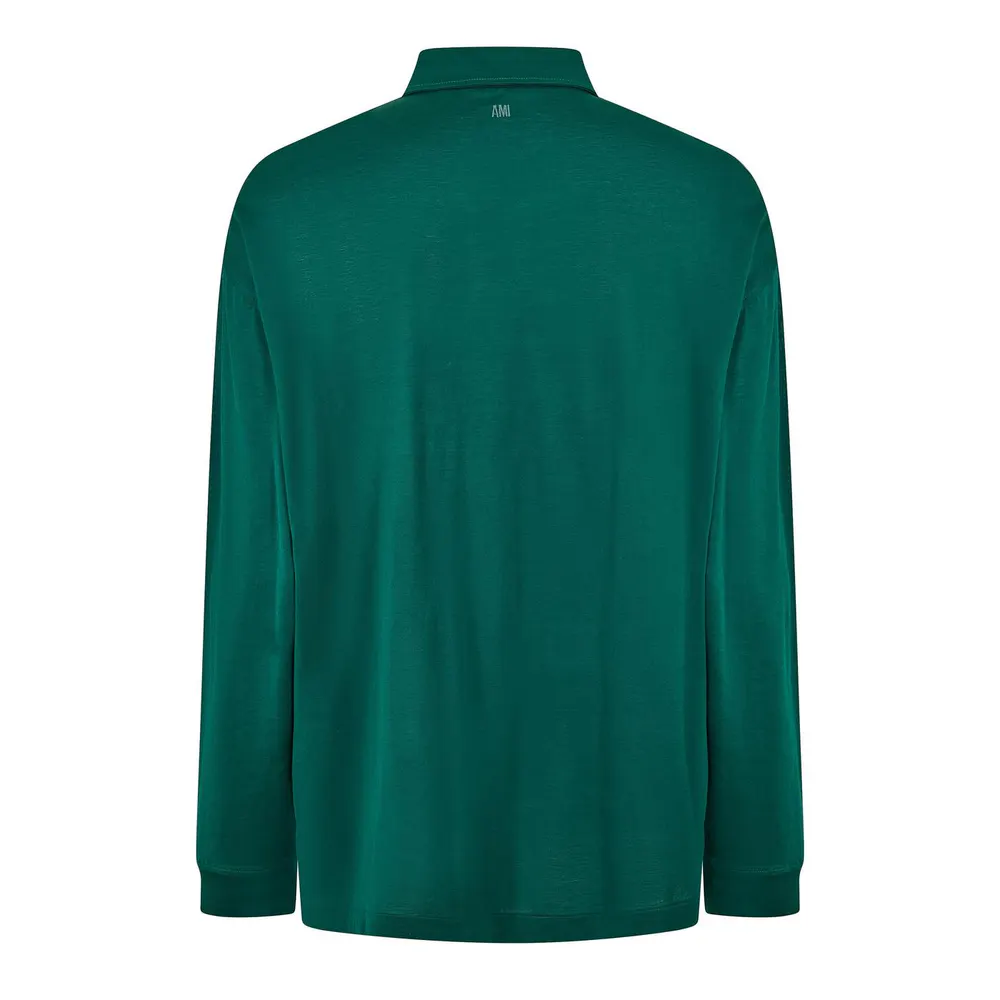 Ami Paris Men's Long Sleeve Polo Shirt detail 2