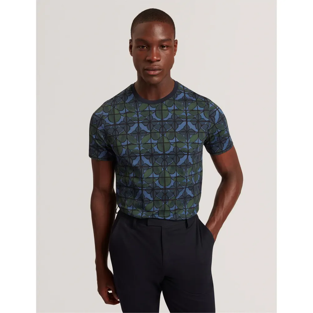 Ted Baker Men's Floral Long-Sleeve Patterned Shirt detail 2