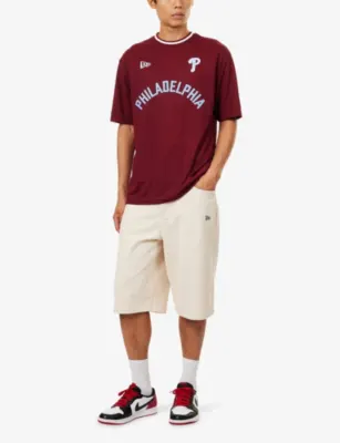 NEW ERA Athletics MLB Relaxed Denim Jorts detail 2