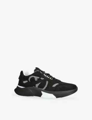 VALENTINO GARAVANI Demivee Mesh and Suede Trainers - EUR 41 / 7 UK MEN in BLK/WHITE, additional product view 3