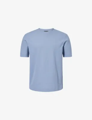 EMPORIO ARMANI Jacquard Weave Cotton T-Shirt