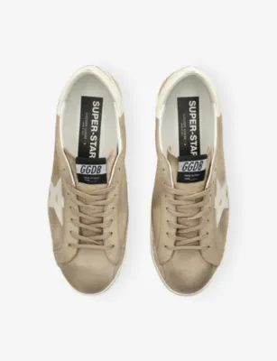 GOLDEN GOOSE Men’s Super-Star Suede Trainers - EUR 46 / 12 UK MEN in Beige, additional product view 2