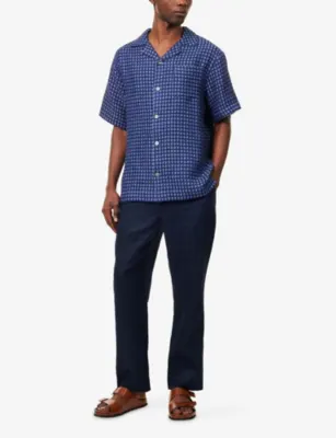 CHE Riita Short-Sleeve Linen Shirt detail 2
