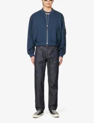 NUDIE JEANS Gritty Jackson straight-leg regular-fit denim jeans - 30/30 in Dry Old, additional product view 2